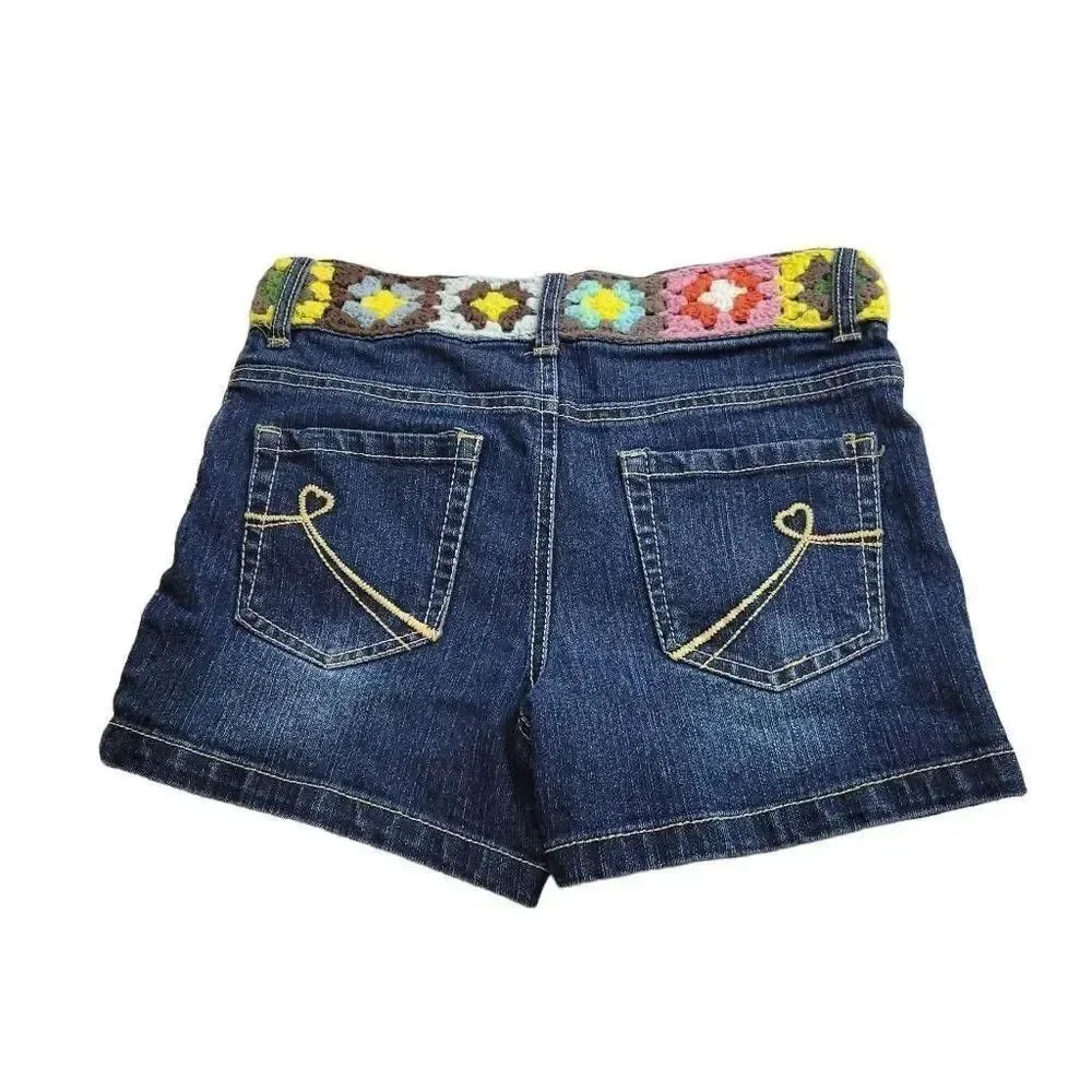Children's Place crochet belt shorts 12